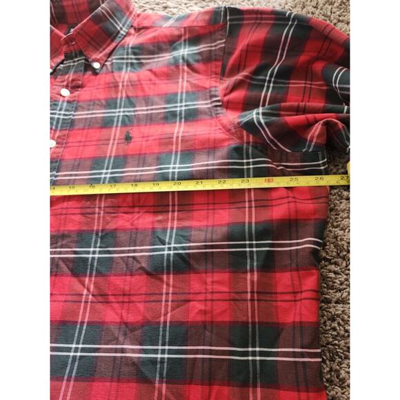 Ralph Lauren Shirt‎ Men's XL Button Down Red Tartan Plaid - Picture 8 of 8
